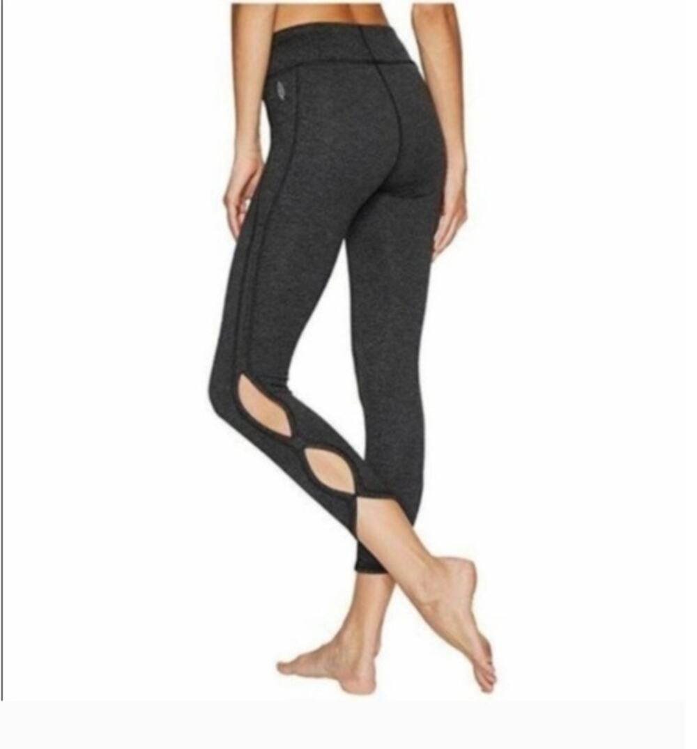 Free People Movement Sz S Women's Gray Infinity Cropped Leggings
